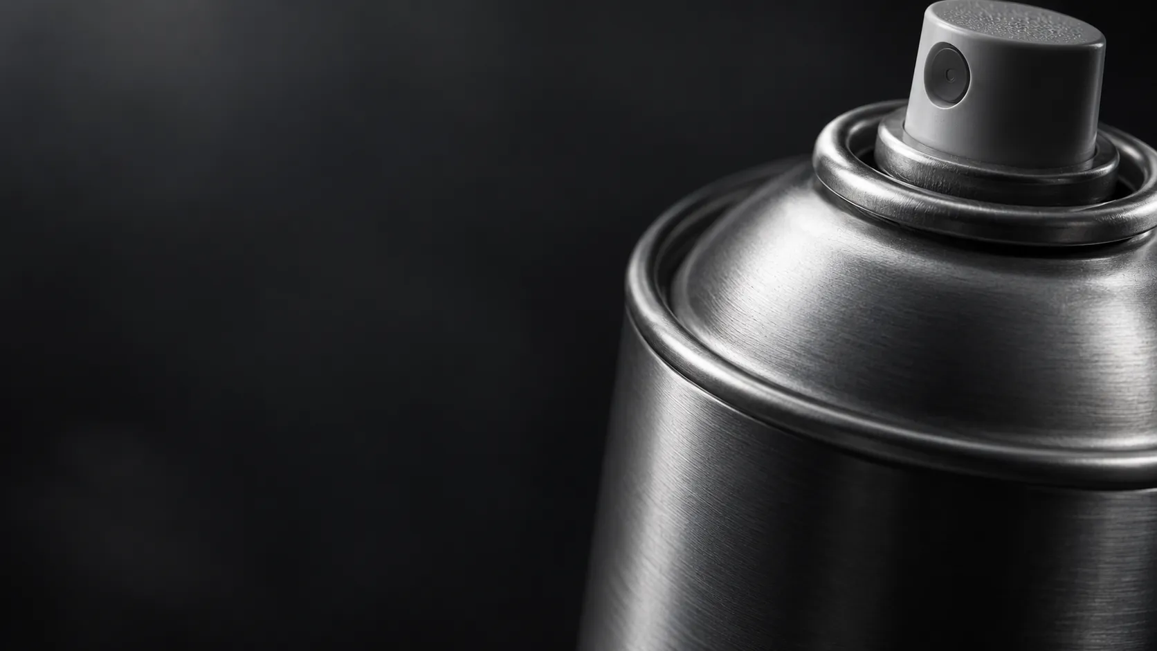 An aerosol can, for consumer goods.