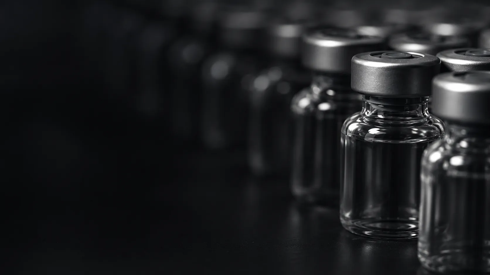 Vials, for life sciences.