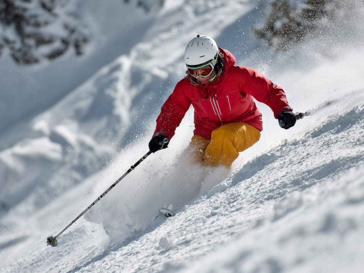 Person skiing