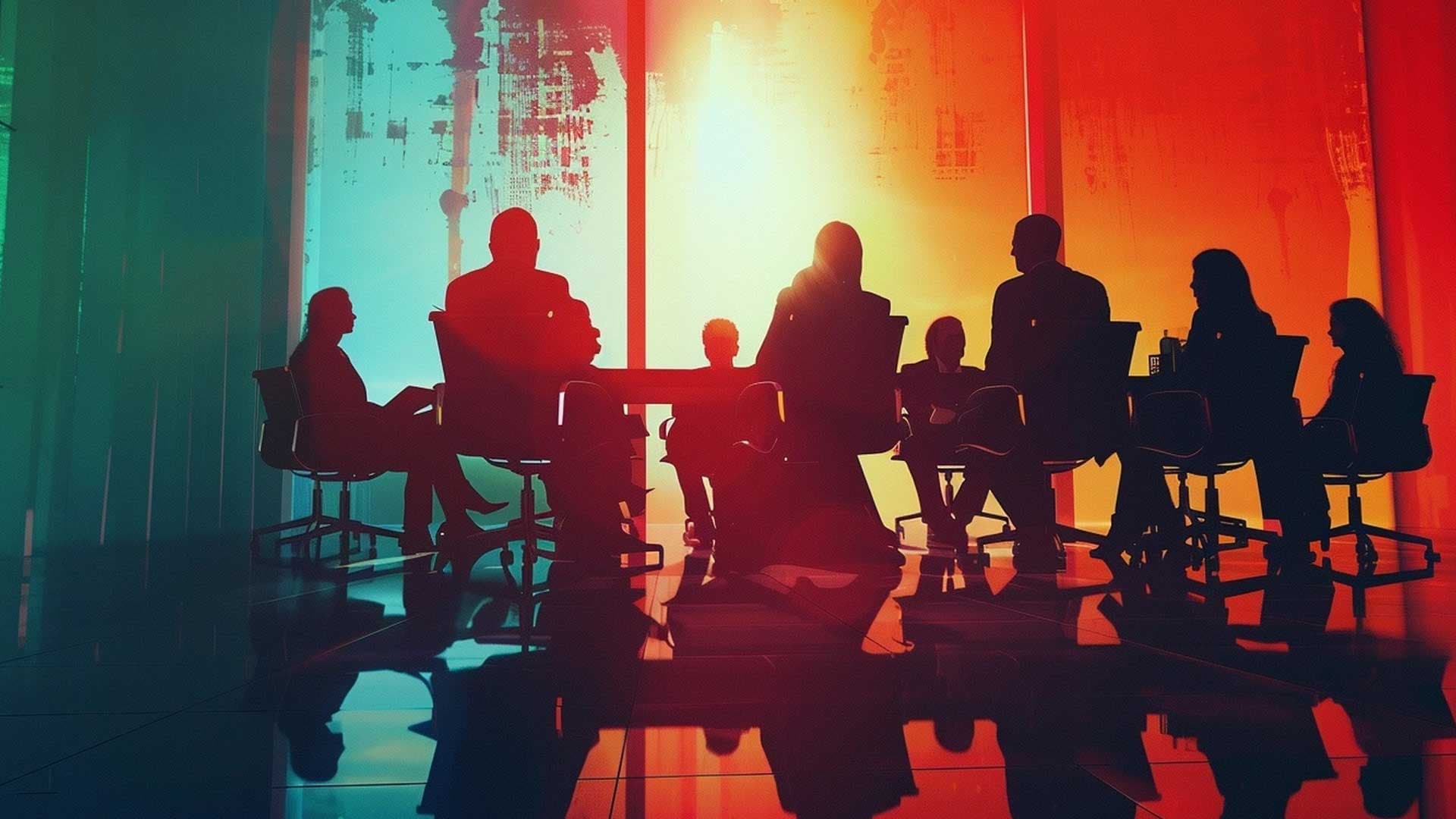 People in meeting
