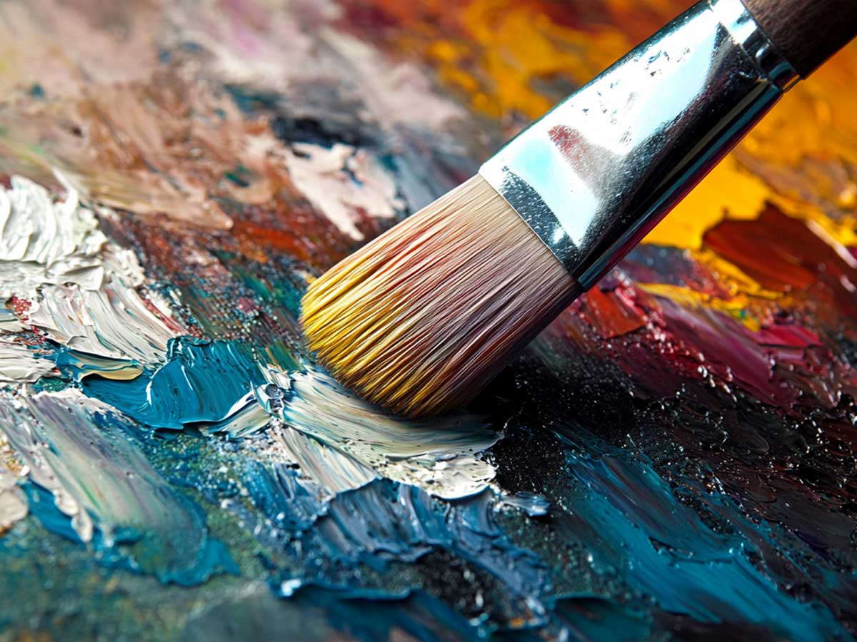 Painting on a canvas