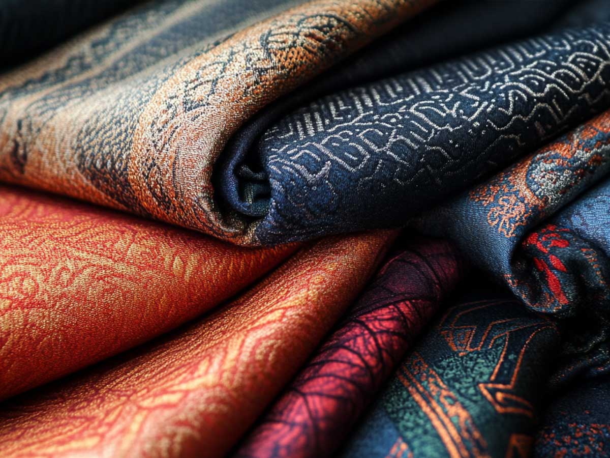 Colourful textiles