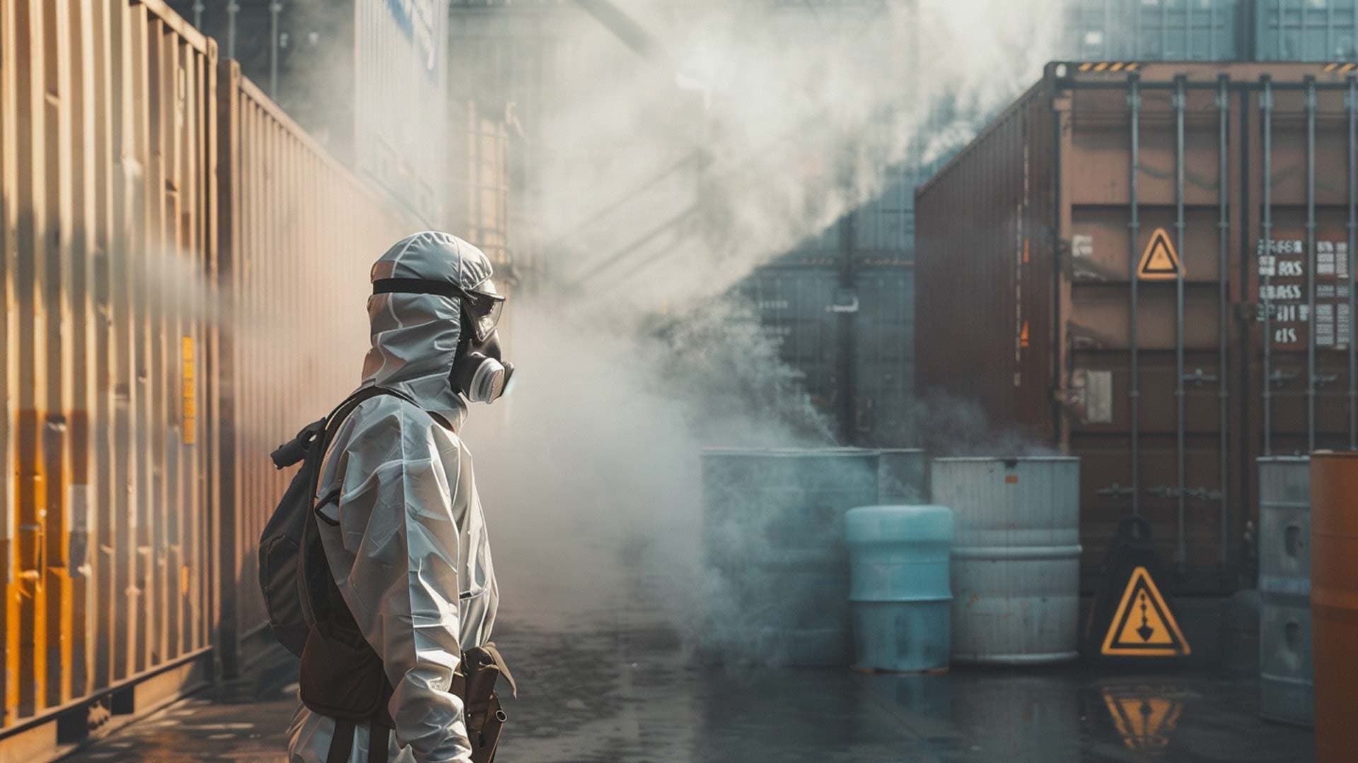 Person on a industrial site