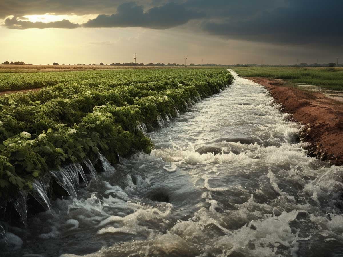 Filter irrigation runoff