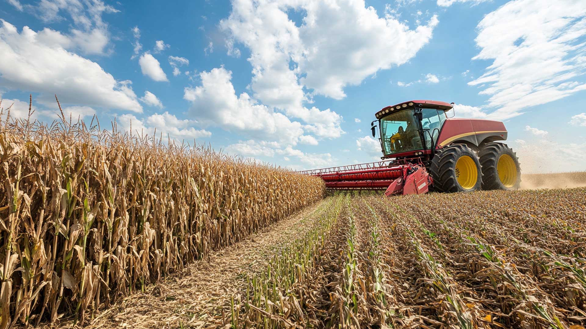 Corn field production