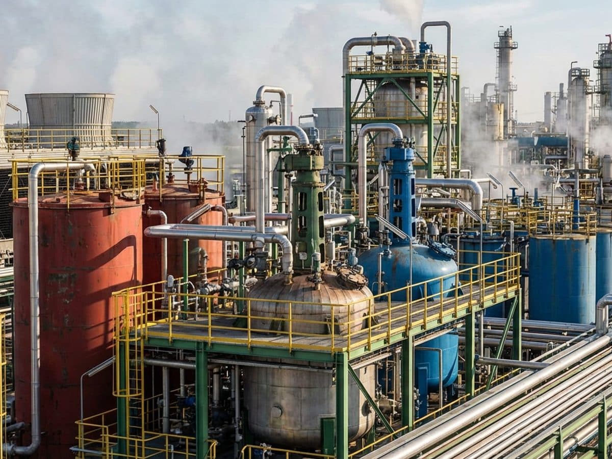 Industrial chemical plant