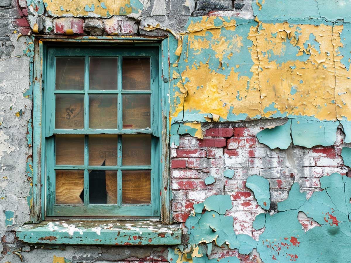 Lead paint on a wall