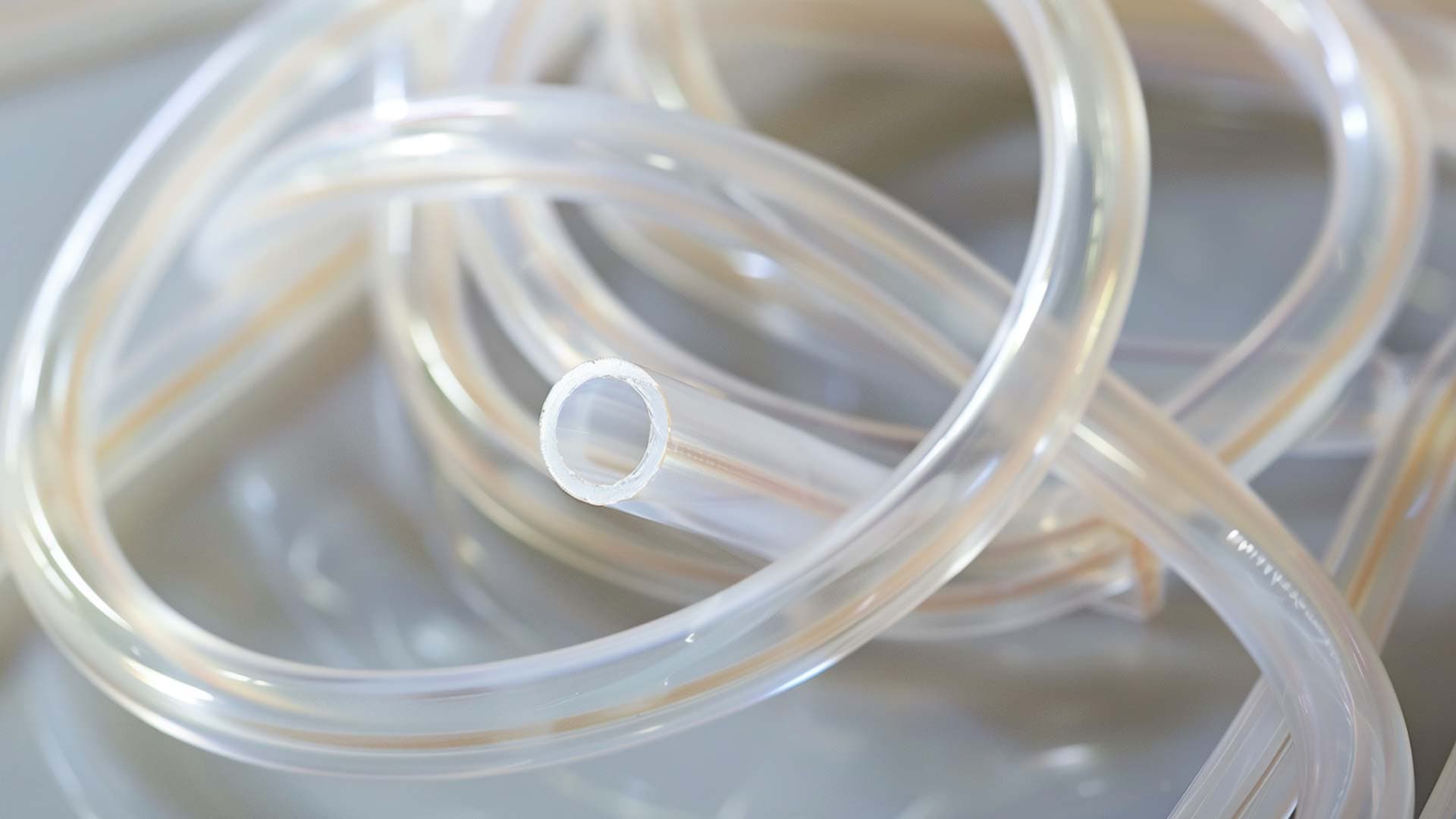 Clear bendy plastic