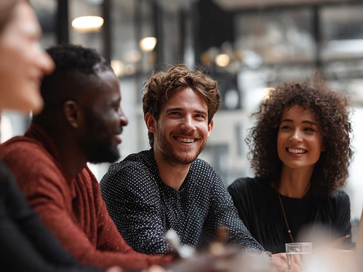 Happy people