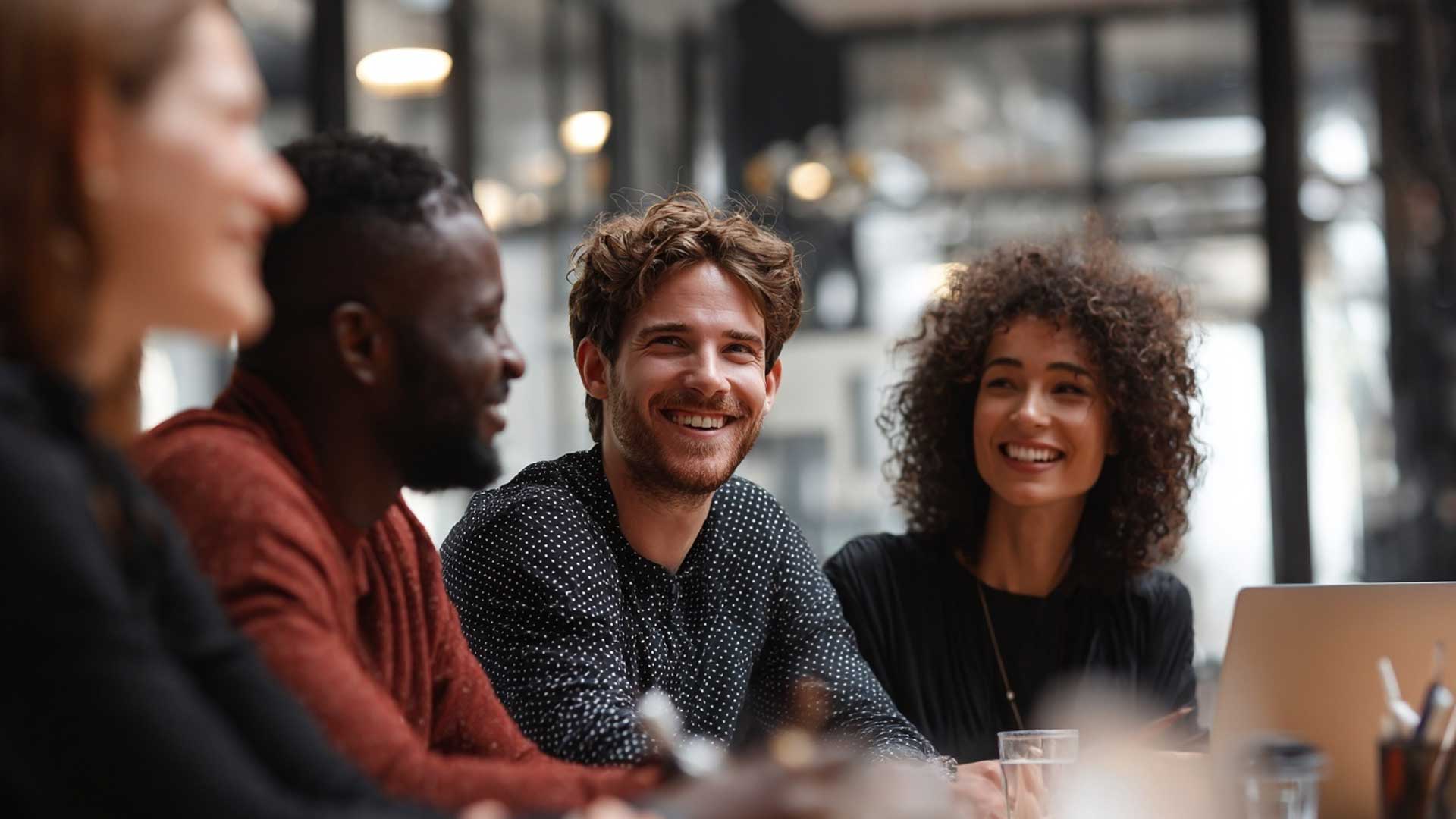 Happy people