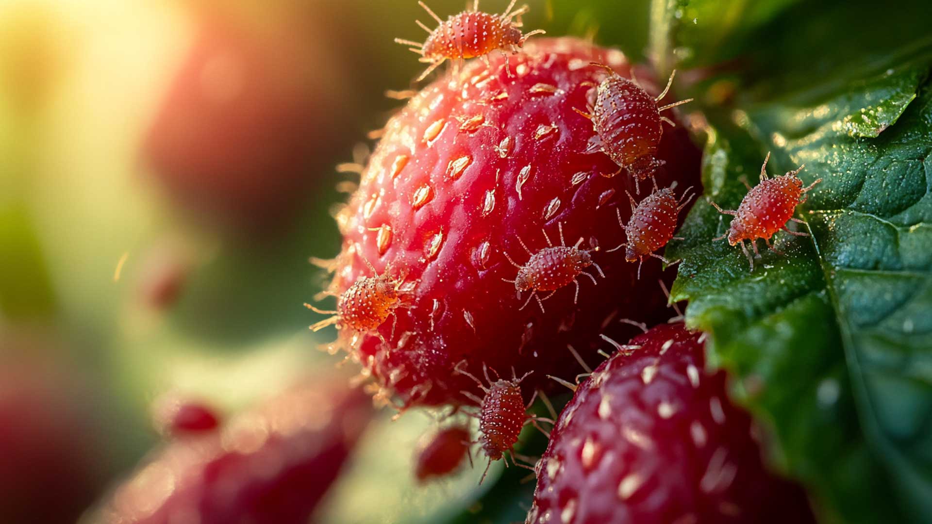 Fruit mites on raspberry