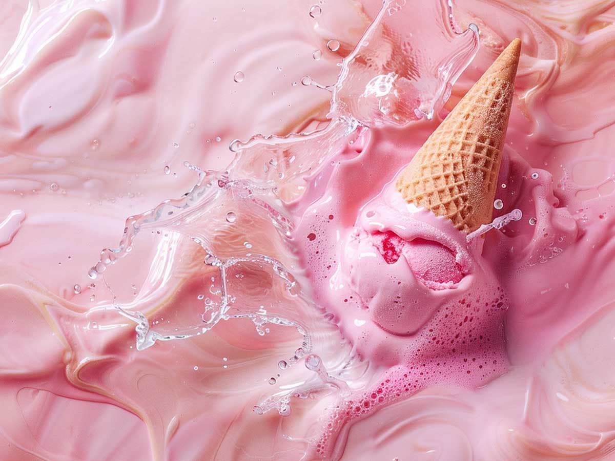 Whipped ice cream