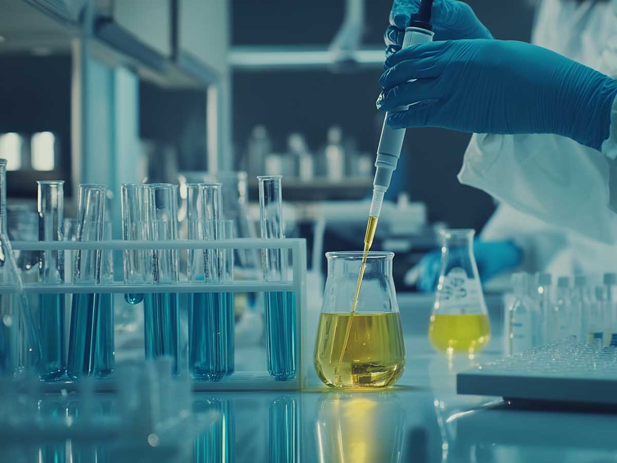 Using chemicals in a lab