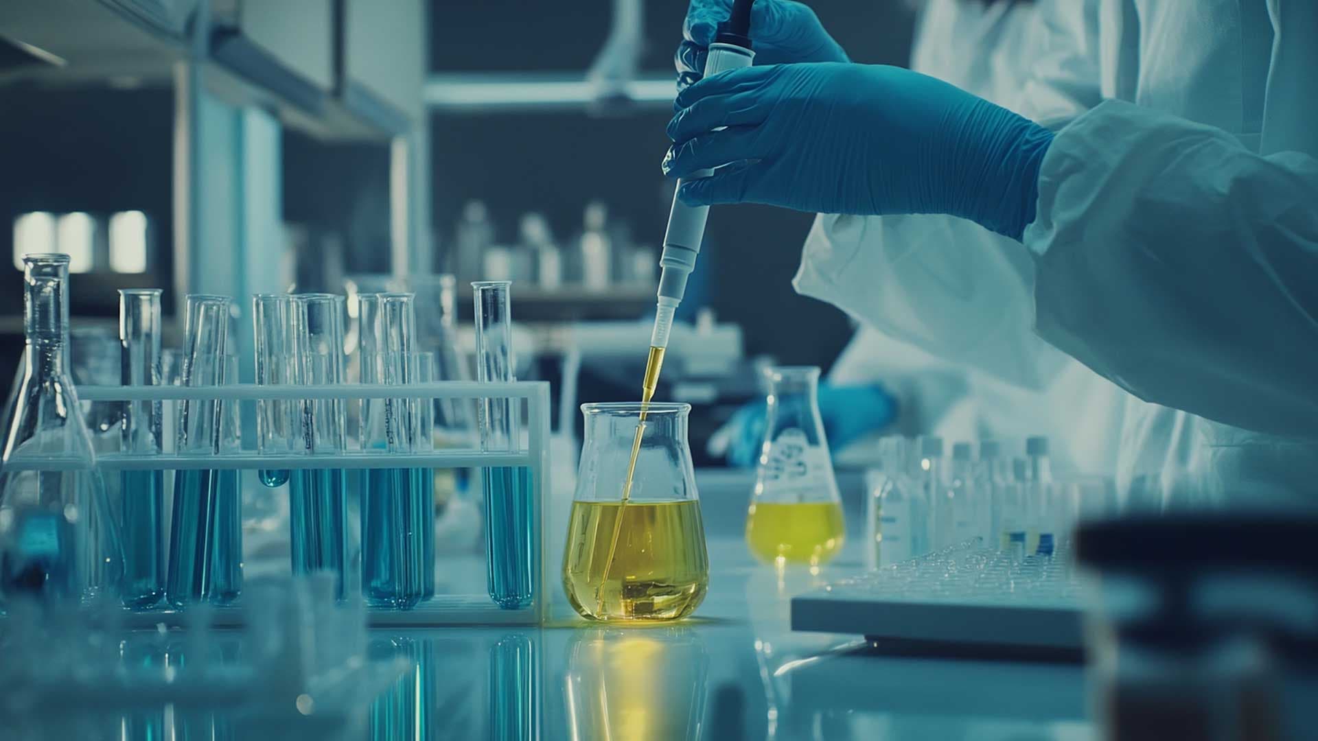 Using chemicals in a lab