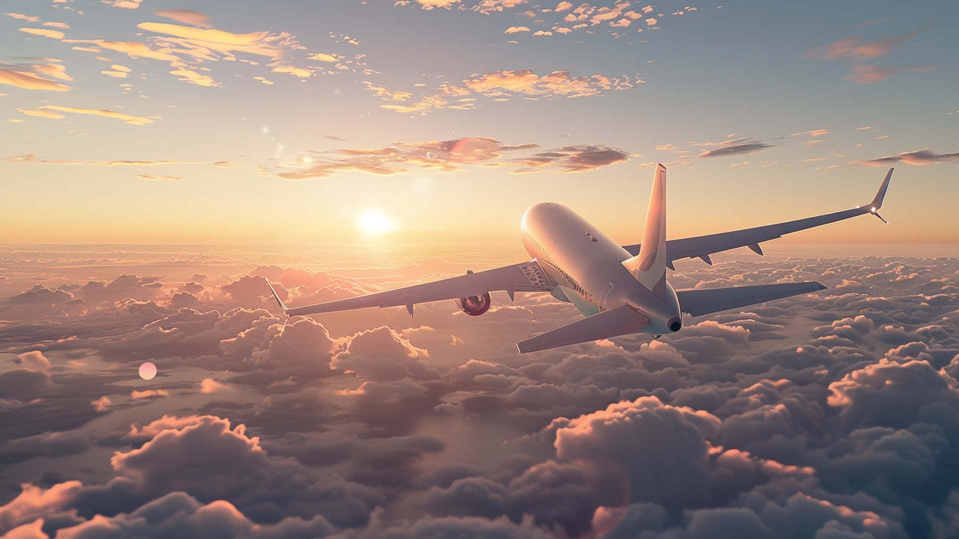 Airplane in the air