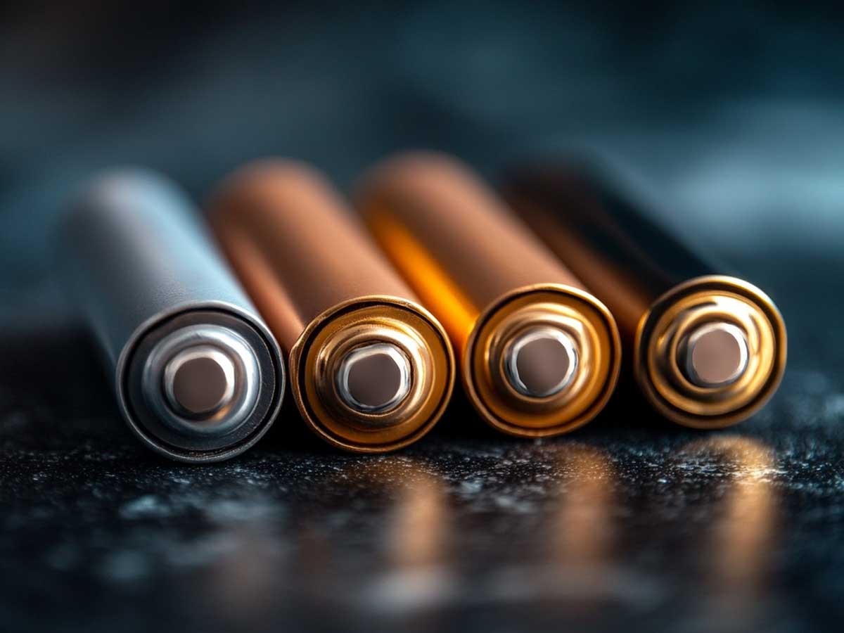 4 batteries