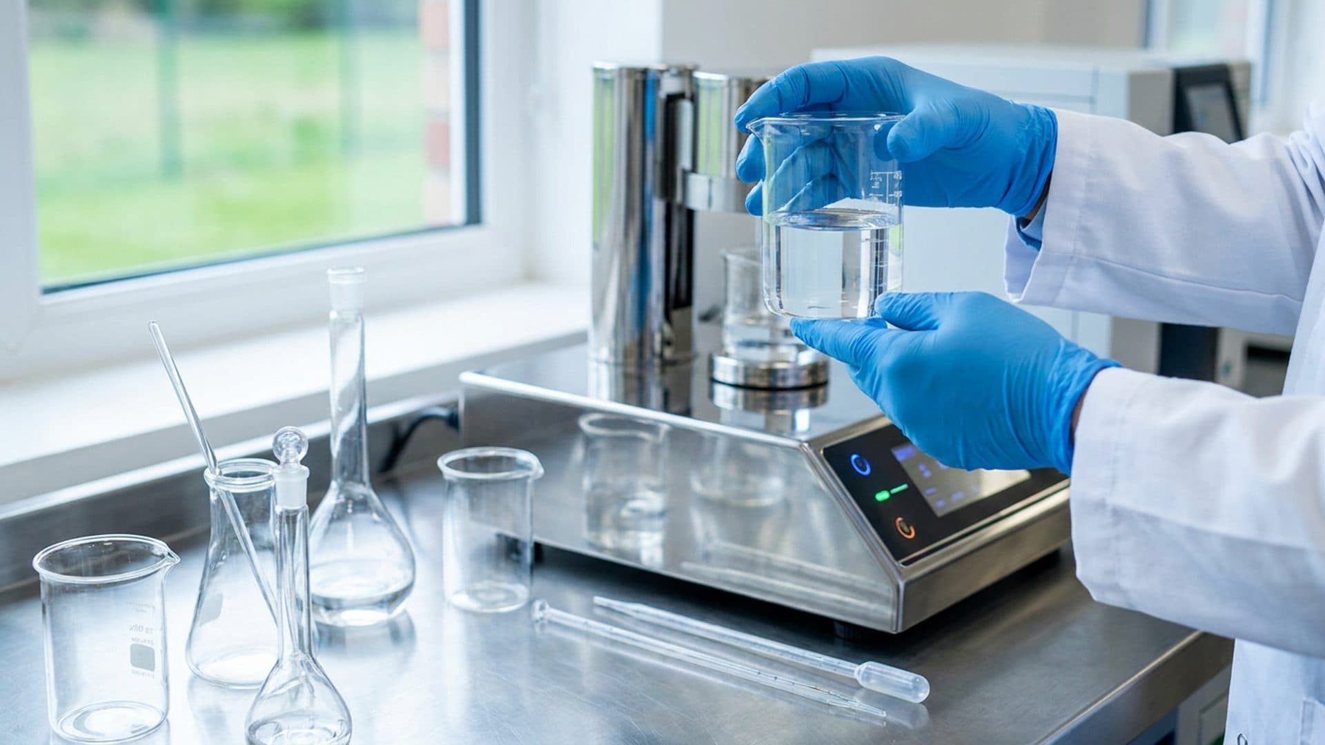 Laboratory water sample testing
