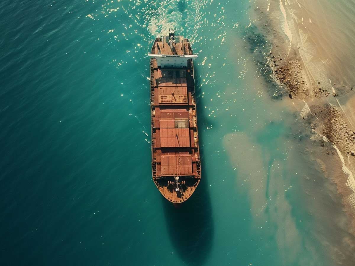 Shipping boat