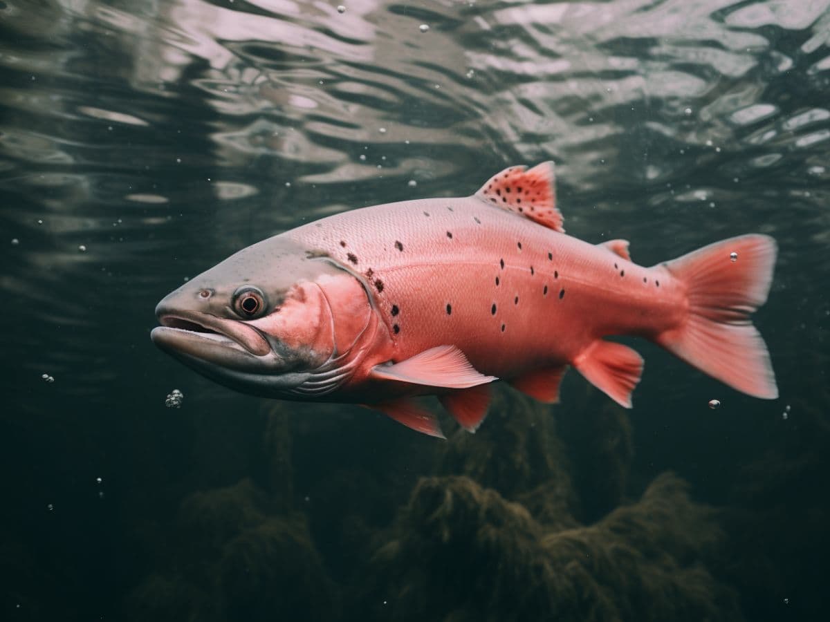 Salmon in water