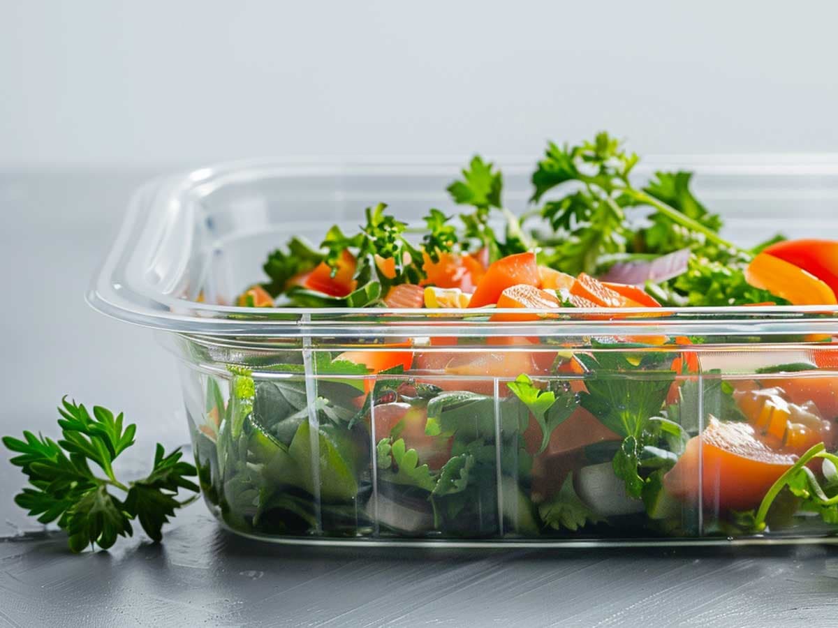 Food container on a table