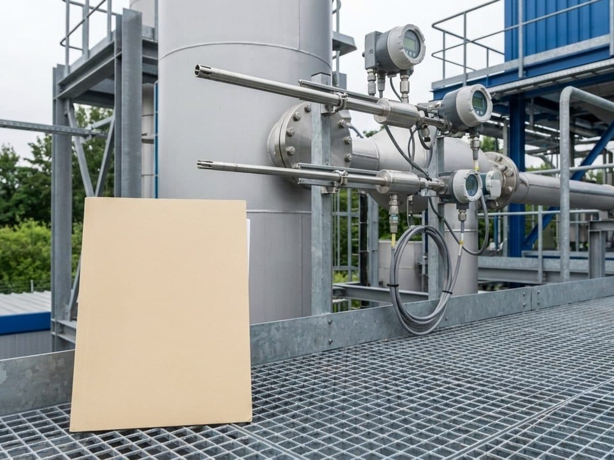 Emissions sampling instruments at a modern industrial installation