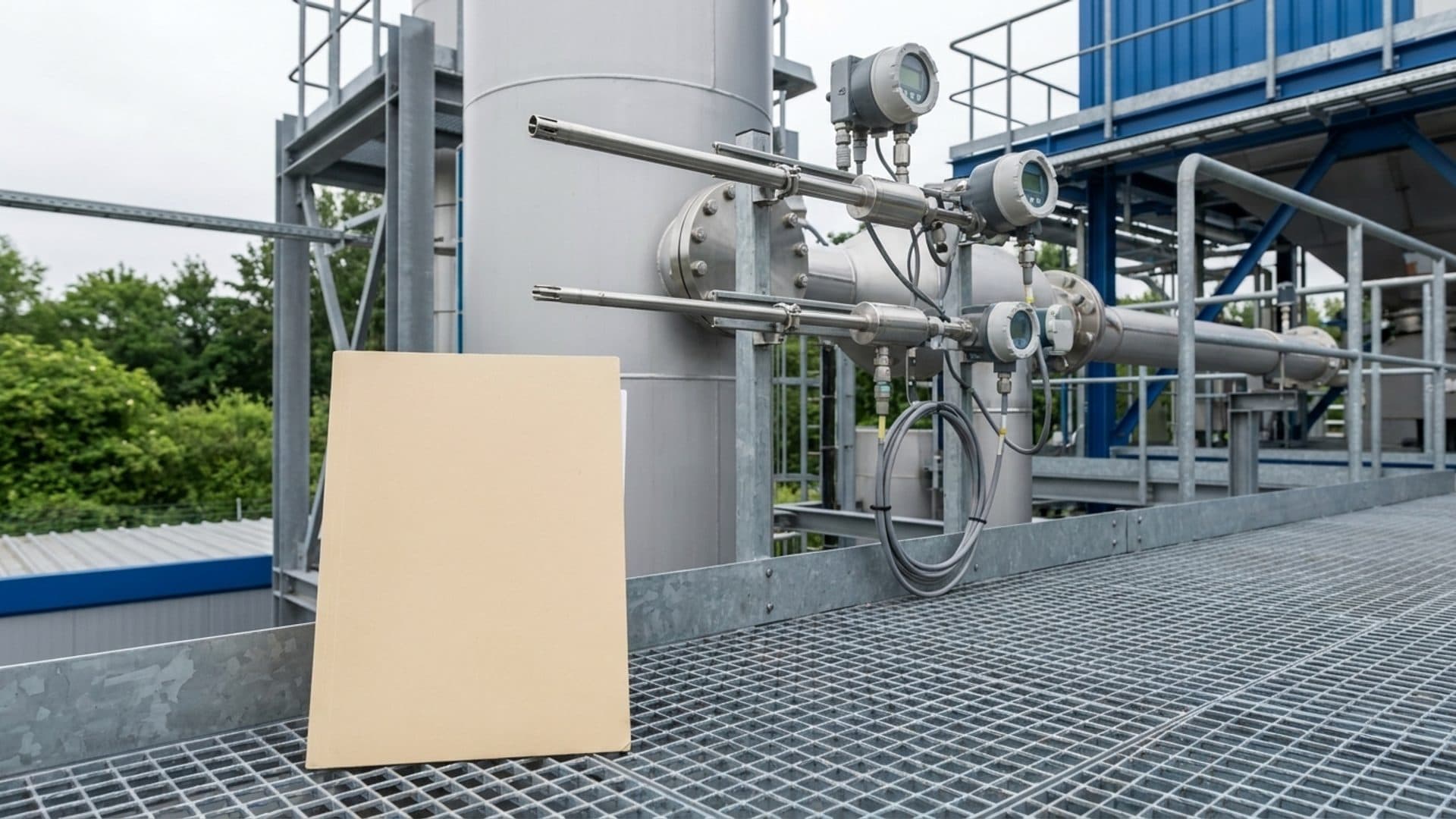 Emissions sampling instruments at a modern industrial installation