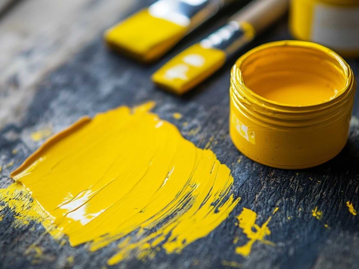 Yellow paint
