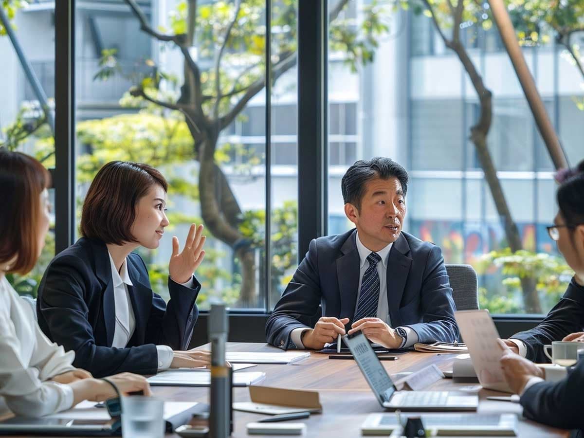 People in a meeting
