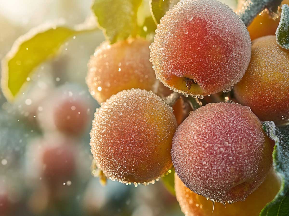 Mildew on fruit