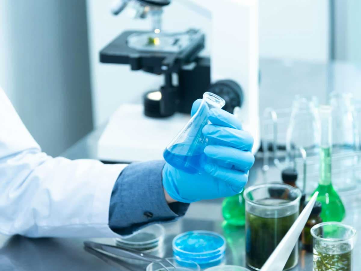 Person in a lab