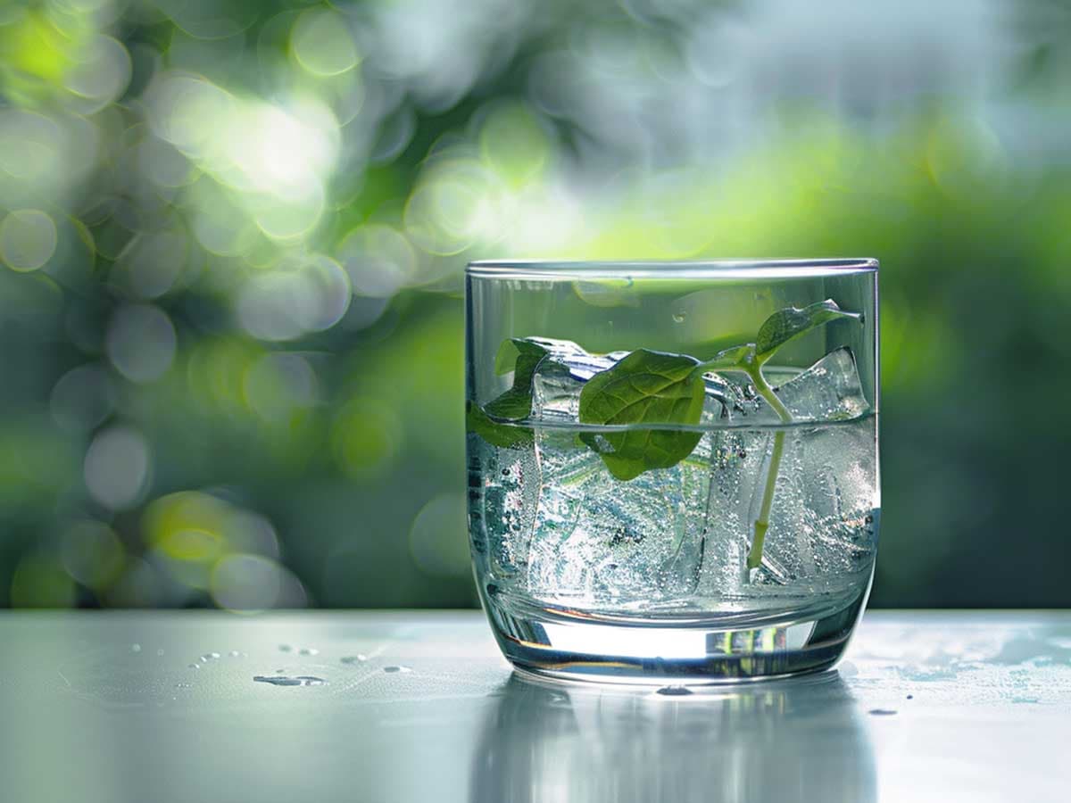 Tap water in glass