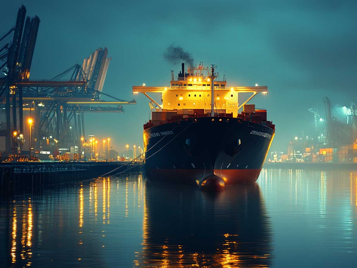 Ship at port