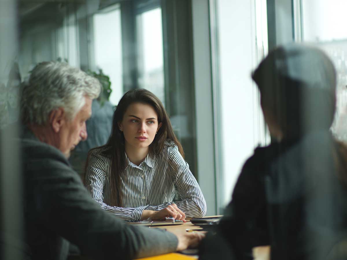 People in a meeting
