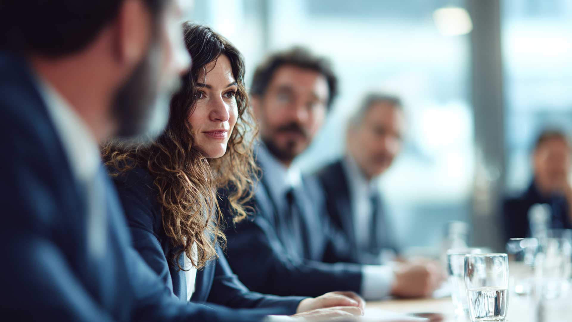 People in meeting