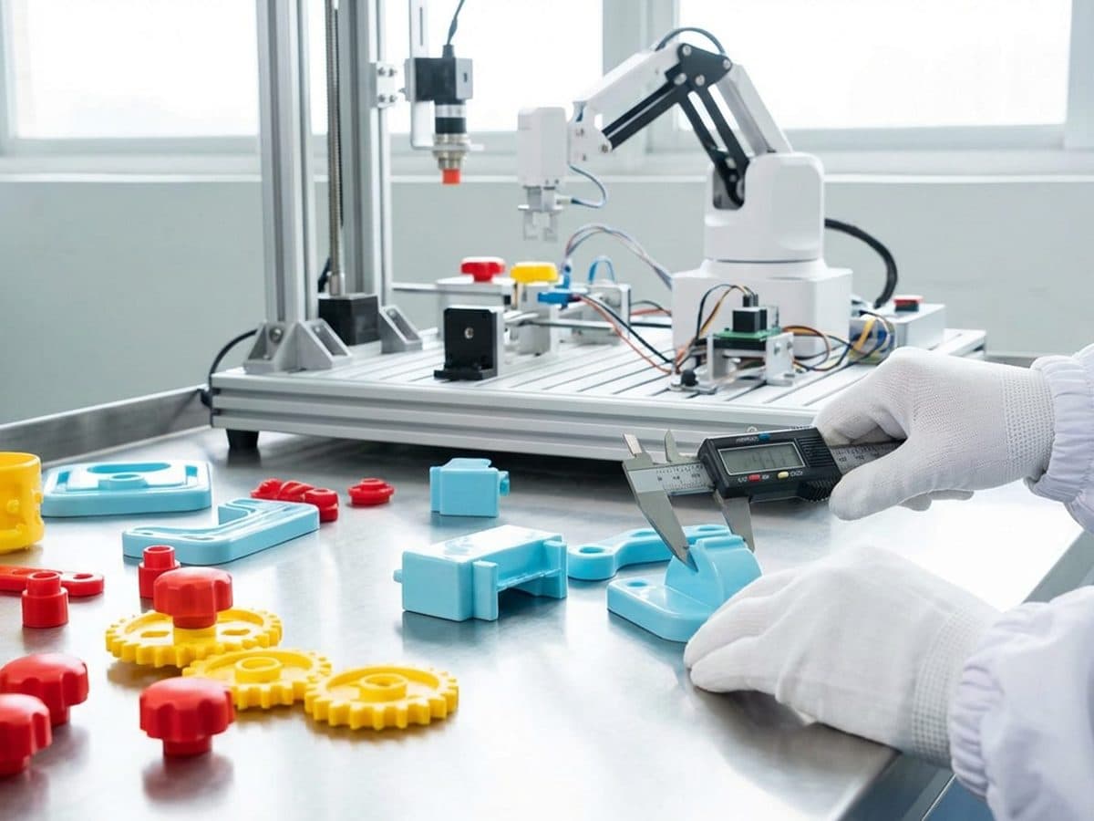 Toy safety testing equipment in a laboratory