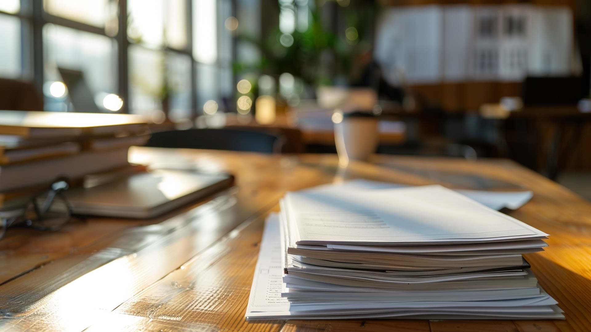 Paperwork in modern office