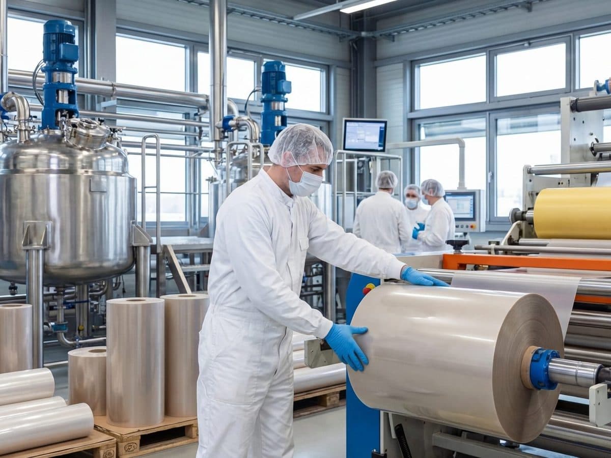 Industrial production equipment associated with fluorinated materials