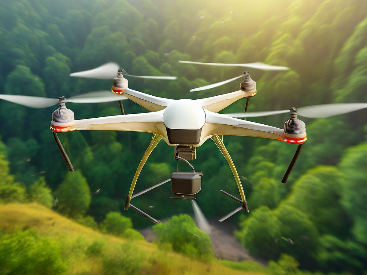 Drone killing mosquitos