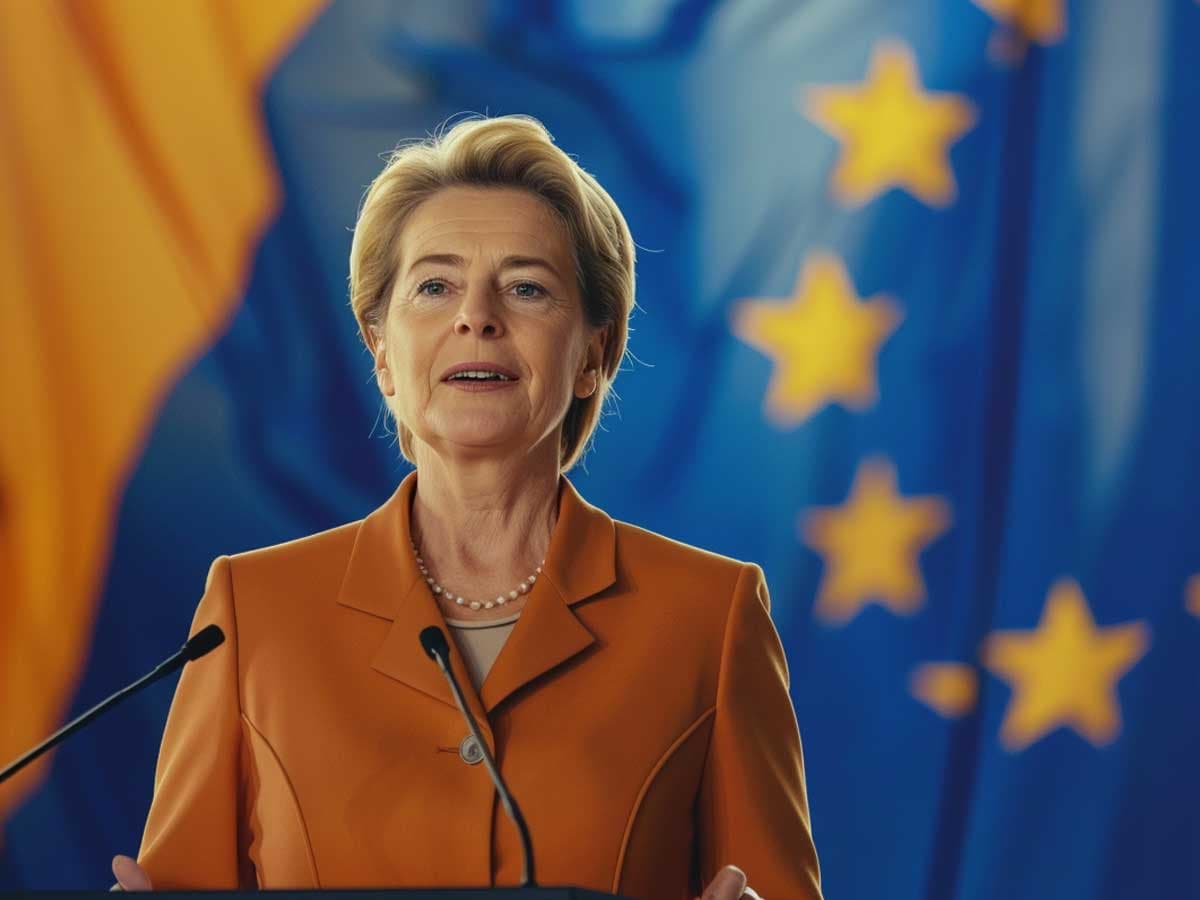 Ursula von der Leyen speaking