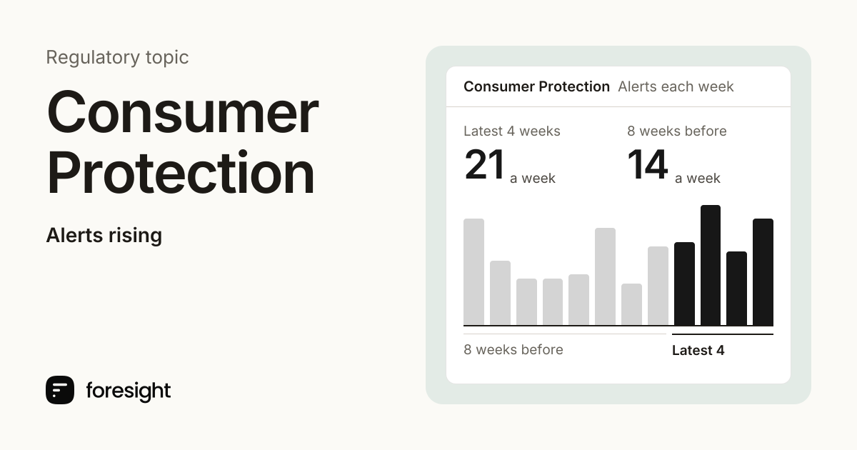 Consumer Protection regulatory tracker | Foresight