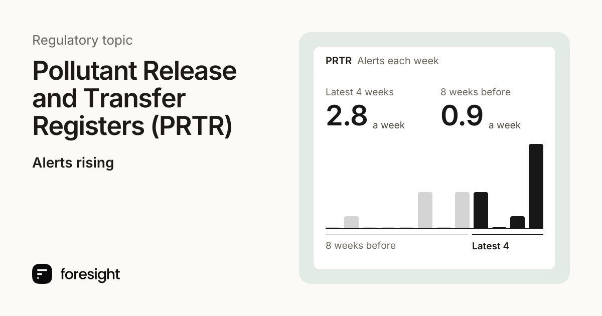 Pollutant Release and Transfer Registers (PRTR) regulatory monitoring ...